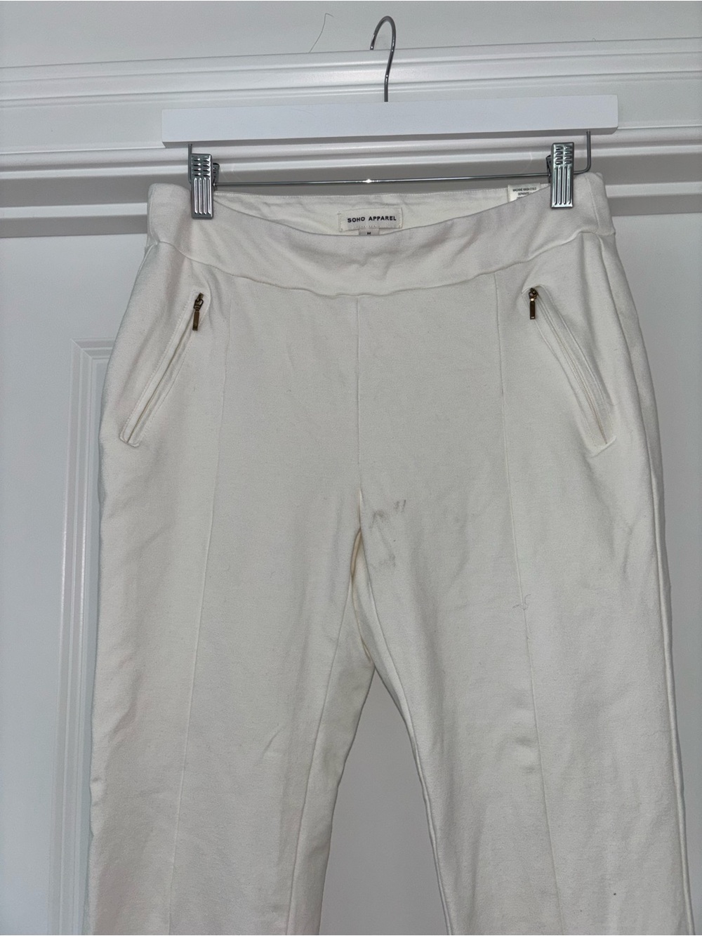 Soho Apparel White Casual Top with Crew Neck - Picture 3 of 4